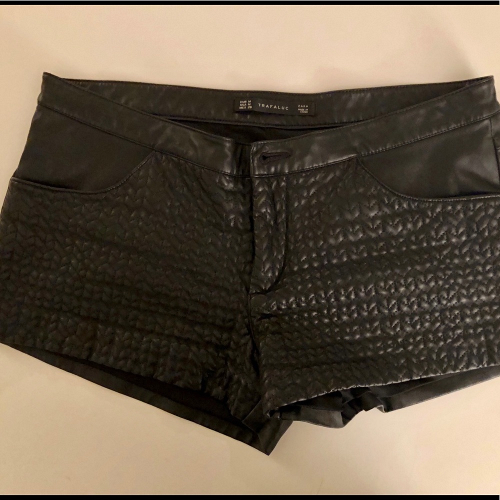 Zara faux leather shorts. Worn twice